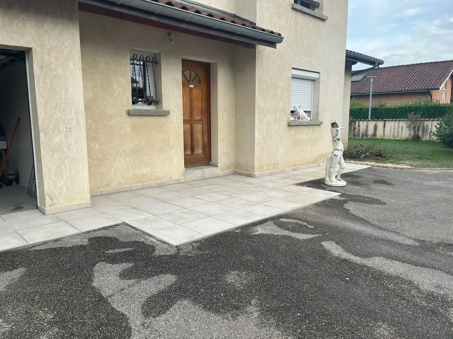 pose carrelage exterieur